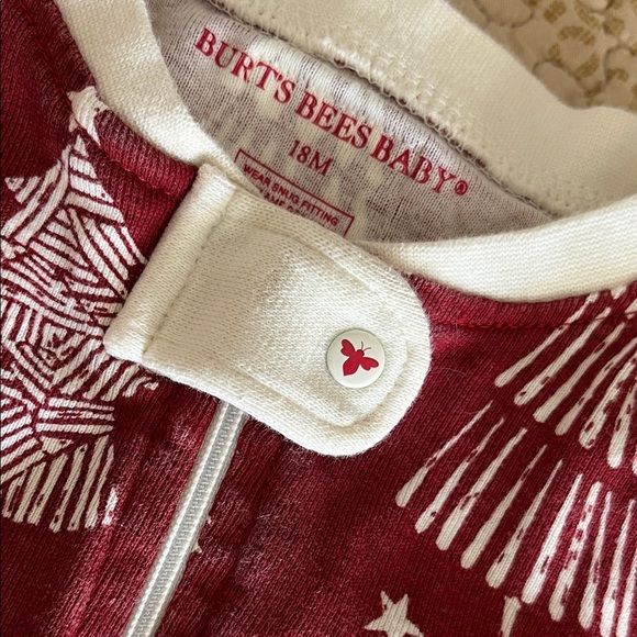 Burt’s Bees Christmas Tree One Piece PJ size 18 Mon - Picture 4 of 5